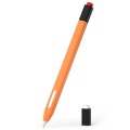 For Apple Pencil 2 Retro Pencil Style Stylus Pen Protective Case(Orange)