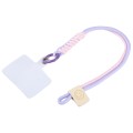 Universal Phone Smiley Face Lanyard(Purple Pink)