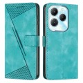 For Infinix Hot 40 / 40 Pro Dream Triangle Leather Phone Case with Long  Lanyard(Green)