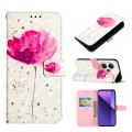For Xiaomi Redmi Note 13 Pro+ 5G 3D Painting Horizontal Flip Leather Phone Case(Flower)