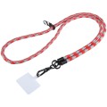 Universal Phone Pattern Lanyard(Grey Red)