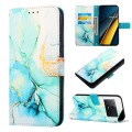 For Xiaomi Redmi K70E PT003 Marble Pattern Flip Leather Phone Case(Green)