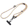 7mm Adjustable Crossbody Mobile Phone Anti-Lost Lanyard with Clip, Length: 75-150cm(Water Pattern Ye