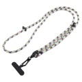 7mm Adjustable Crossbody Mobile Phone Anti-Lost Lanyard with Clip, Length: 75-150cm(Colorful Flag Pa