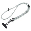 7mm Adjustable Crossbody Mobile Phone Anti-Lost Lanyard with Clip, Length: 75-150cm(Black Green Ligh