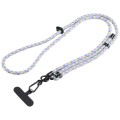 7mm Adjustable Crossbody Mobile Phone Anti-Lost Lanyard with Clip, Length: 75-150cm(Green Purple Orc