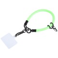 Universal Mobile Phone Solid Color Short Wrist Lanyard(Fluorescent Green)