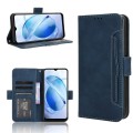 For BLU G53 Skin Feel Calf Texture Card Slots Leather Phone Case(Blue)