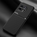 For OnePlus Ace 2 Classic Tilt Strip Grain Magnetic Shockproof PC + TPU Phone Case(Black)