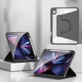 For iPad Pro 11 2022 / 2020 / 2021 / 2018 2 in 1 Acrylic Split Rotating Leather Tablet Case(Black)