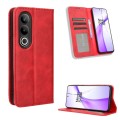 For OnePlus Ace 3V 5G / Nord CE4 5G Magnetic Buckle Retro Texture Leather Phone Case(Red)