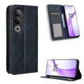 For OnePlus Ace 3V 5G / Nord CE4 5G Magnetic Buckle Retro Texture Leather Phone Case(Blue)