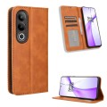 For OnePlus Ace 3V 5G / Nord CE4 5G Magnetic Buckle Retro Texture Leather Phone Case(Brown)