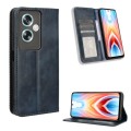 For OnePlus Nord N30 SE / OPPO A79 5G Magnetic Buckle Retro Texture Leather Phone Case(Blue)