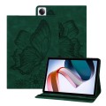 For Xiaomi Redmi Pad SE Big Butterfly Embossed Leather Tablet Case(Green)