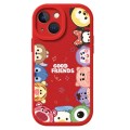 For iPhone 13 Lamb Leather Texture New Year Design Full Coverage Phone Case(Cartoon Animals)