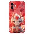 For iPhone 11 New Year Red Silicone Shockproof Phone Case(Cute Little Dragon)