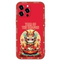 For iPhone 12 Pro Max New Year Red Silicone Shockproof Phone Case(Year OF The Dragon)