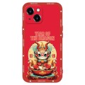 For iPhone 15 Plus New Year Red Silicone Shockproof Phone Case(Year OF The Dragon)