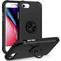 For iPhone SE 2022 / 2020 / 8 / 7 L2 Rotating Ring Holder Magnetic Phone Case(Black)