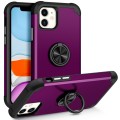 For iPhone 11 L2 Rotating Ring Holder Magnetic Phone Case(Dark Purple)