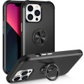 For iPhone 13 Pro Max L2 Rotating Ring Holder Magnetic Phone Case(Black)