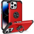For iPhone 14 Pro L2 Rotating Ring Holder Magnetic Phone Case(Red)