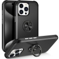For iPhone 15 Pro L2 Rotating Ring Holder Magnetic Phone Case(Black)