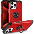 For iPhone 15 Pro L2 Rotating Ring Holder Magnetic Phone Case(Red)