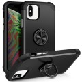 For iPhone X / XS L2 Rotating Ring Holder Magnetic Phone Case(Black)