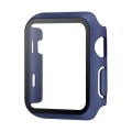 For Apple Watch Series 9 / 8 / 7 45mm Painting PC Hybrid Tempered Film Integrated Watch Case(Midnigh
