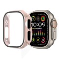 For Apple Watch Ultra 2 / Ultra 49mm Painting PC Hybrid Tempered Film Integrated Watch Case(Rose Gol