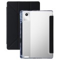 For Lenovo Tab M11 /Xiaoxin Pad 11 2024 Clear Acrylic Deformation Leather Tablet Case(Black)