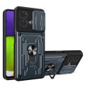 For Motorola Edge 40 Neo 5G Sliding Camshield TPU+PC Phone Case with Card Slot(Grey)