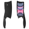 For iPhone 11 Simulated Kitchen Knife TPU + PC Phone Case(Black)