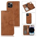 For iPhone 15 Pro 2 in 1 Detachable Phone Leather Case(Brown)