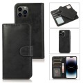 For iPhone 15 Pro 2 in 1 Detachable Phone Leather Case(Black)
