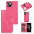 For iPhone 15 Plus 2 in 1 Detachable Phone Leather Case(Pink)