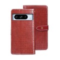 For Google Pixel 8 Pro idewei Crocodile Texture Leather Phone Case(Red)