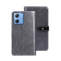 For Motorola Moto G54 5G idewei Crocodile Texture Leather Phone Case(Grey)