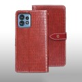 For Motorola Edge 40 Pro 5G idewei Crocodile Texture Leather Phone Case(Red)
