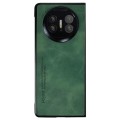 For Huawei Mate X5 i.Crystal Lambskin Folding Phone Case(Green)