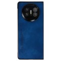 For Huawei Mate X5 i.Crystal Lambskin Folding Phone Case(Blue)