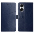 For ZTE Anshin Family A303ZT Y-shaped Pattern Flip Leather Phone Case(Blue)