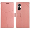 For ZTE Anshin Family A303ZT Y-shaped Pattern Flip Leather Phone Case(Pink)