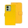 For Motorola Edge 40 5G idewei Crazy Horse Texture Leather Phone Case(Yellow)
