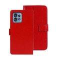 For Motorola Edge 40 Pro 5G idewei Crazy Horse Texture Leather Phone Case(Red)