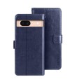 For Google Pixel 8a idewei Crazy Horse Texture Leather Phone Case(Blue)