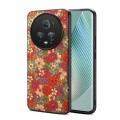 For Honor Magic5 Pro Four Seasons Flower Language Series TPU Phone Case(Summer Red)