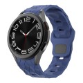 For Samsung Galaxy Watch 6 / 6 Classic Football Pattern Reverse Buckle Silicone Watch Band(Midnight